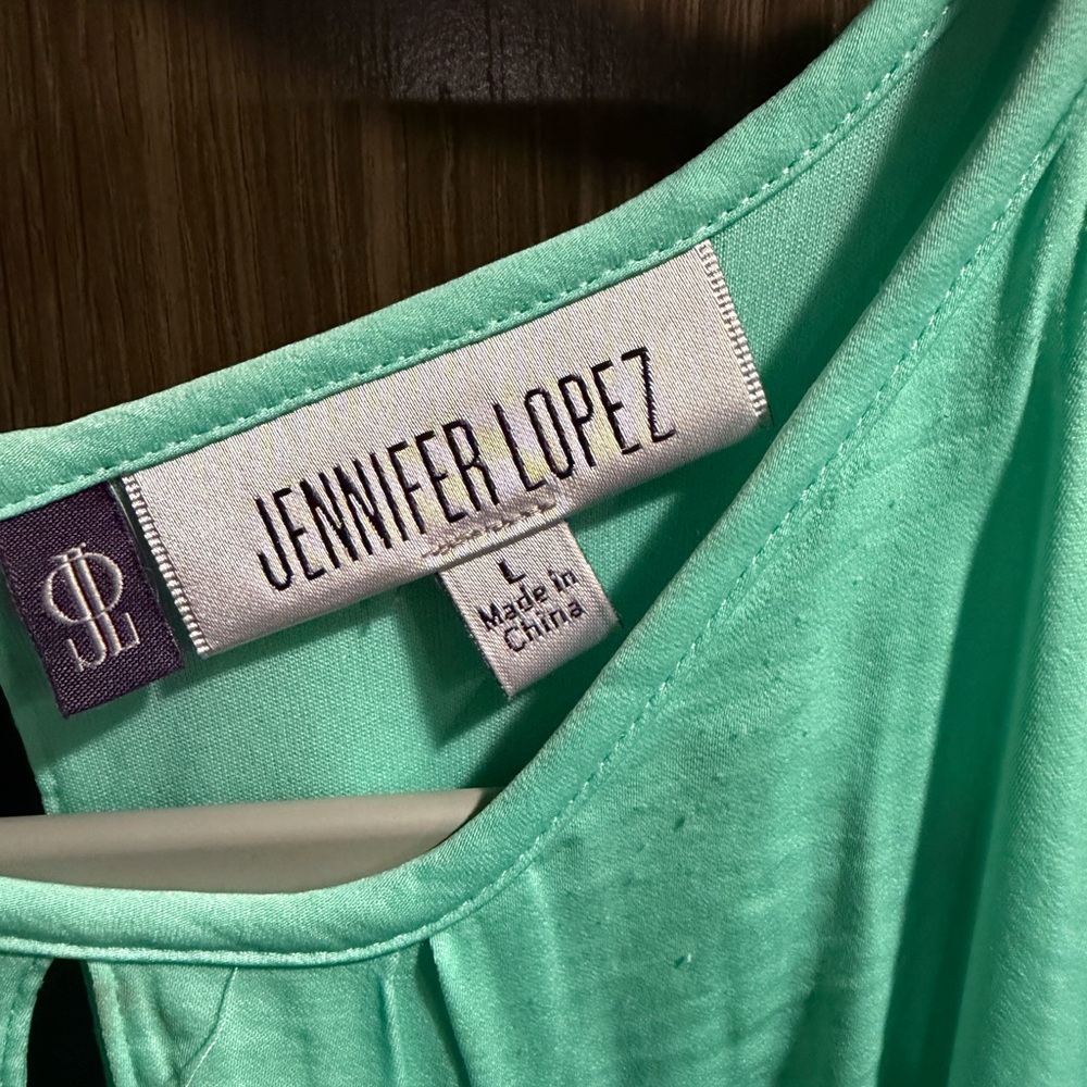 Jennifer Lopez Mint Green Maxi Dress